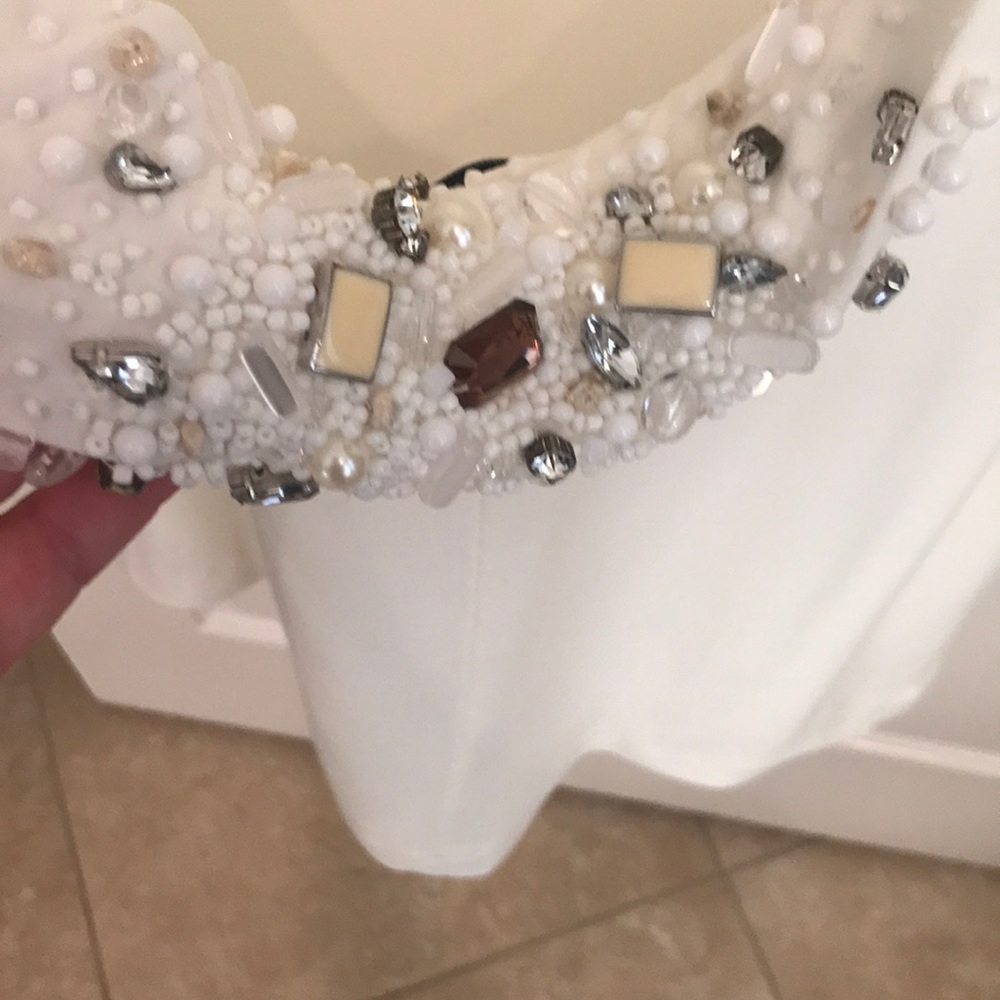 Beaded Low-Back Dress - Picture 2 of 7